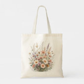 女性・少女のための誕生月花トートバッグ トートバッグ (裏面)