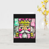 女性・少女・子供・ダンサーのためのコケッティ・ナッツクラッカー カード (黄色い花)