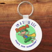 (女性)幼児教育者キーチェーン キーホルダー (正面)