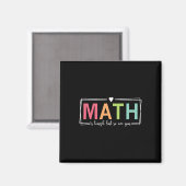 女性 数学は難しいけどあなたはできる 数学教師 数学  マグネット (正面/裏面)