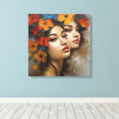 女性 – 最高傑作 キャンバスプリント (インサイチュ (ウッドフロア))