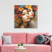 女性 – 最高傑作 キャンバスプリント (インサイチュ (リビング))