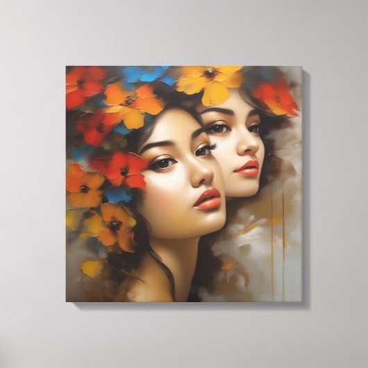 女性 – 最高傑作 キャンバスプリント (正面)