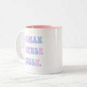 女性、母、女王とスタイルを強化する。 ツートーンマグカップ (正面左)