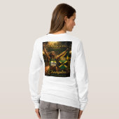 女性 王室 ラグジュアリー Tシャツ (裏面フル)