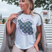 女性 生命 自由 抗議 | 紫色の花 Tシャツ