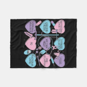 女性 産婦人科 バレンタインデー 看護師 産婦人科医 産科 フリースブランケット (正面(横))