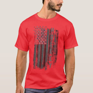 女性 男性 友人のためのホリー・ファミリーアメリカ国旗 Tシャツ