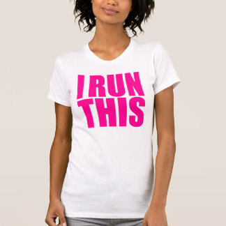 女性「私はこの」タンクトップを走ります Tシャツ