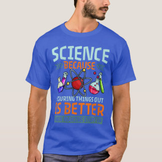 女性 科学者 科学 教師 生徒 Vネック Tシャツ