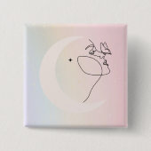 女性 缶バッジ (正面)