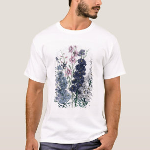 「女性」花Gardenからのヒエンソウ、 Tシャツ
