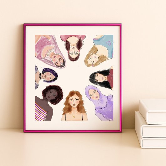 女性、芸術 ポスター