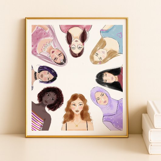 女性、芸術 ポスター