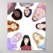 女性、芸術 ポスター (正面)