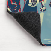 女性、走女性、人種 マウスパッド (コーナー)