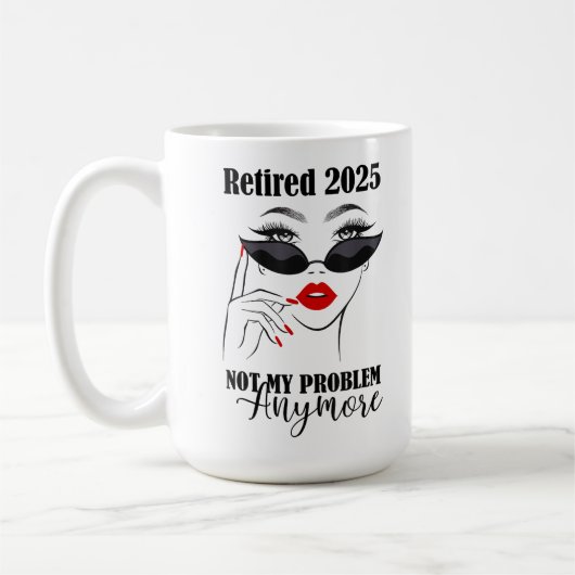 女性 退職 2025 もう知らない コーヒーマグカップ (左)