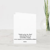 女性(鳥)ショウジョウコウカンチョウアートノートカード カード (裏面)