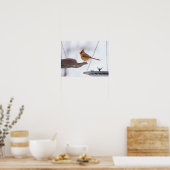 女性（鳥）ショウジョウコウカンチョウランチタイム ポスター (キッチン)