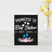 女性 2025年昇格 ビッグシスターになる - Ba カード (黄色い花)