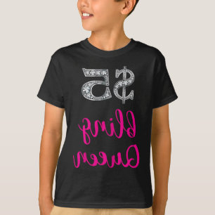 女性$5クイーンきらきら光るジュエリーコンサルタントリバースM Tシャツ
