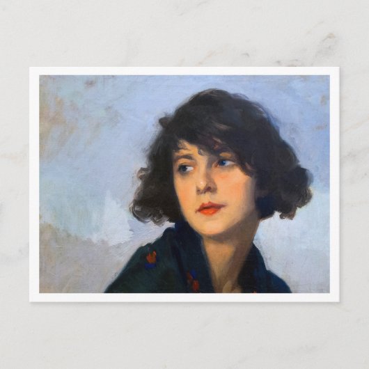 女性, Boulet, 1927アート ポストカード (正面)