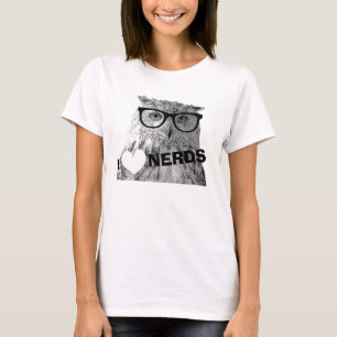 女性 I愛おたくのためのヒップスターのTシャツ Tシャツ