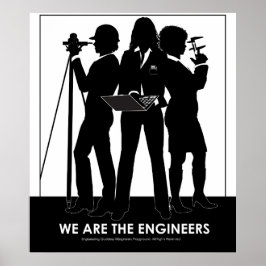 （女性） We are the Engineers poster ポスター