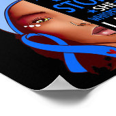女性Afro I Am The Storm Hydrocephalus認識度 ポスター (角)