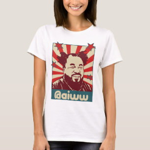 女性Ai Weiwei @aiwwのTwitterのTシャツ Tシャツ