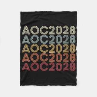 女性Aoc 2028 A.o.c. 2028大統領Aoc 28 E フリースブランケット