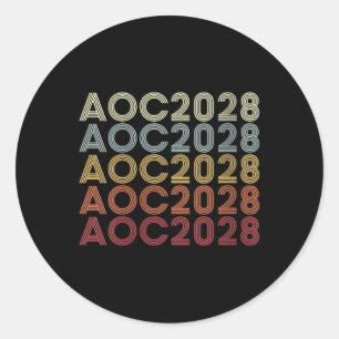 女性Aoc 2028 A.o.c. 2028大統領Aoc 28 E ラウンドシール