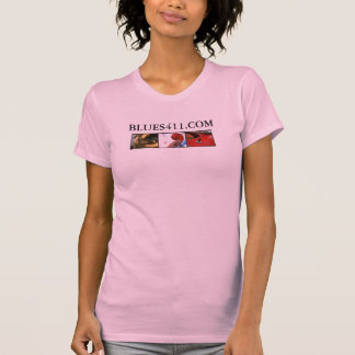 女性Blues411スローガンタンク Tシャツ