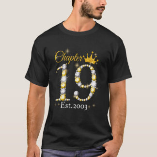 女性Chapter 18 Est 2004 18歳11誕生 Tシャツ