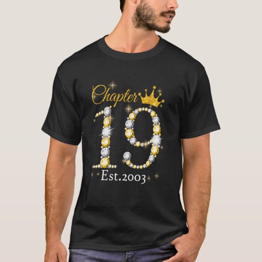 女性Chapter 18 Est 2004 18歳11誕生 Tシャツ (正面)