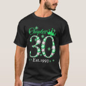 女性Chapter 30 EST 1993 30歳30誕生 Tシャツ (正面)