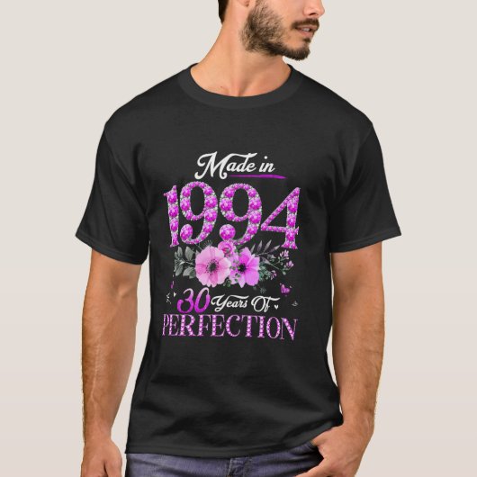 女性Chapter 30 EST 1994 30歳30誕生 Tシャツ (正面)