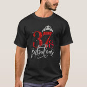 女性Chapter 37 Est 1985 37歳37誕生 Tシャツ (正面)