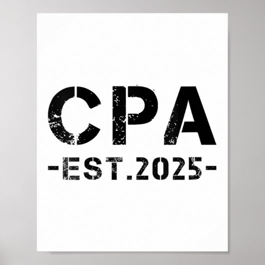 女性CPA 認定 公認会計士 2025年 ポスター (正面)