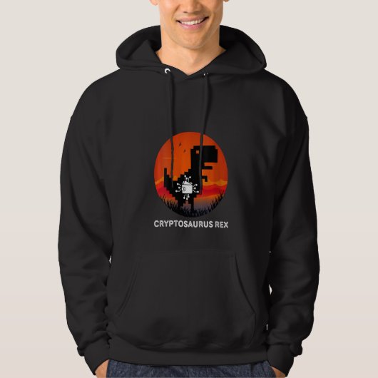 女性Cryptocurrency財布シャツCryptosaurus Re パーカ (正面)