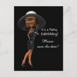 女性Diva日付の保存 案内ポストカード