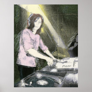 女性DJ ポスター