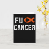 女性FckがんChemo Fがんの白血病ギフト カード (黄色い花)