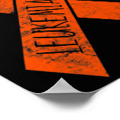 女性FckがんChemo Fがんの白血病ギフト ポスター (角)