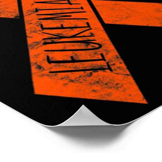 女性FckがんChemo Fがんの白血病ギフト ポスター (角)