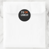 女性FckがんChemo Fがんの白血病ギフト ラウンドシール (バッグ)