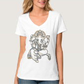 女性Ganeshティー Tシャツ (正面)