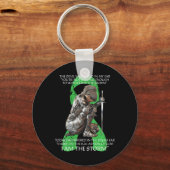 女性Iはストーム非ホジキンリンパ腫クリスチャン キーホルダー (正面)