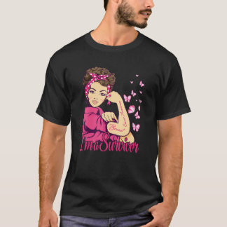女性Iは生存者のロージー・リベッター乳がんA Tシャツ