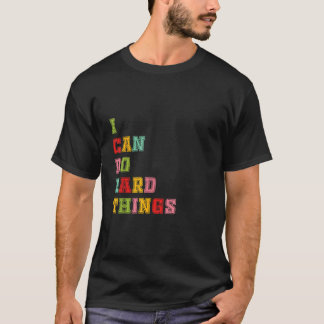 女性Iは行うことができる懸命事物Tトレーニングサマーキャス Tシャツ